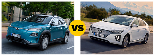 Hyundai Kauai electric ou Ioniq electric: o Kauai consome mais e é mais pesado. No espaço, empate técnico.